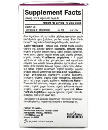 Natural Factors Vitamin B6 pyridoxine - Buy Online on GoSupps.com