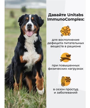 Unitabs Vitamins for large dogs Immunocomplex - Buy Online on GoSupps.com