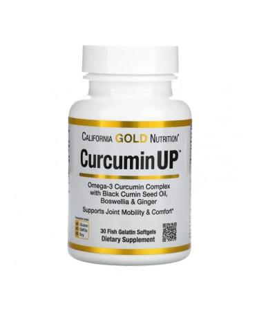 California Gold Nutrition CURCUMInUP turmeric with omega-3 30 capsules