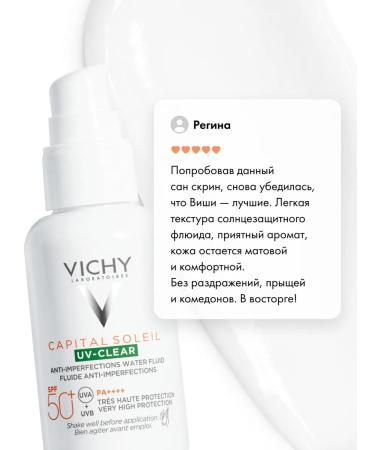 Vichy Capital Soleil Uv-Xlear Sun-protective fluid SPF 50+ 40 ml - Buy Online on GoSupps.com