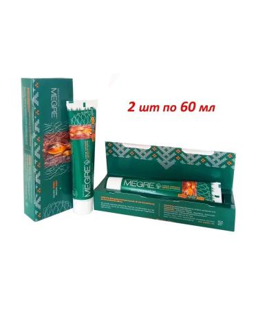 MEGRE Paste toothpass with cedar nut oil and gum 60ml*2pcs