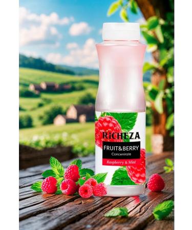 RiCHEZA Raspberry drink concentrate - mint 1 kg