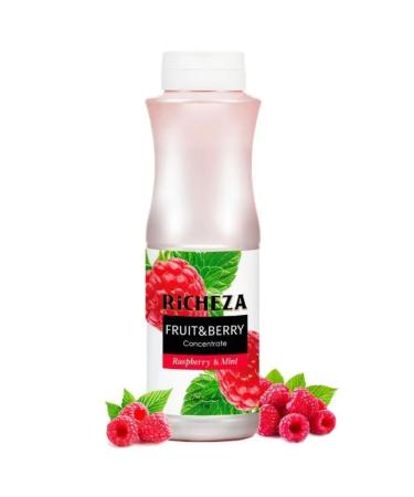 RiCHEZA Raspberry drink concentrate - mint 1 kg - Buy Online on GoSupps.com