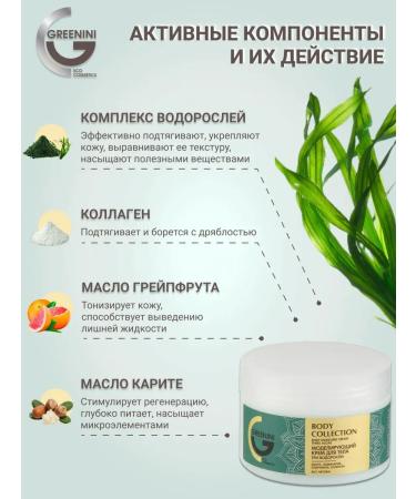 Greenini Modeling body cream three algae - Buy Online on GoSupps.com
