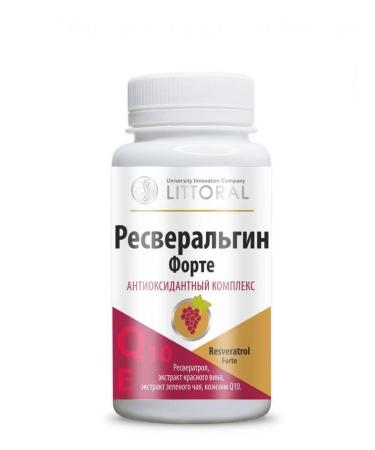 UNIC Litoral Resveralgin Forte - Antioxidant Complex 30 capsules for - Buy Online on GoSupps.com