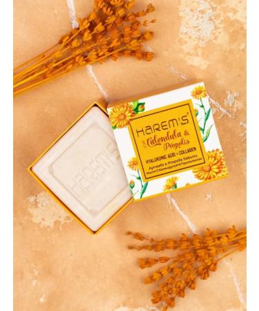 HAREM'S ottoman Soap natural perfumed Harems calendula and propolis - Buy Online on GoSupps.com