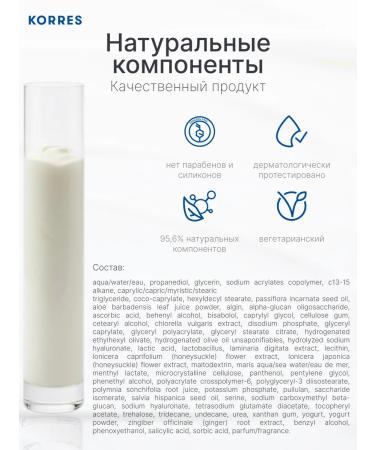 Korres Moisturizing face with probiotics and yogurt - Buy Online on GoSupps.com