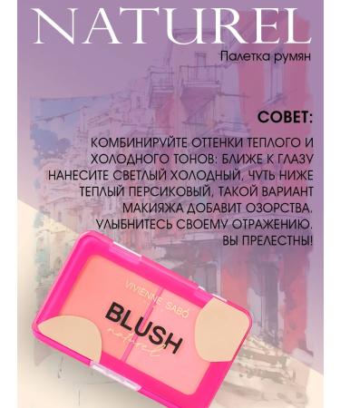 VIVIENNE SABO Palette blush Naturel tone 02 - Buy Online on GoSupps.com