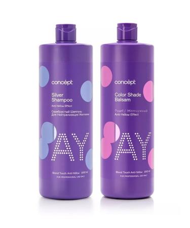 Concept Set of tint shampoo and balm Anti-Yellow 1000 ml - Buy Online on GoSupps.com