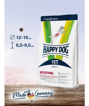 Happy Dog Vet Adult Intestinal for dogs with gastrointestinal problems 4 kg - Buy Online on GoSupps.com