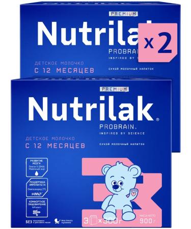 Children's milk Nutrilak Premium 3 from 12 months 900g 2pcs