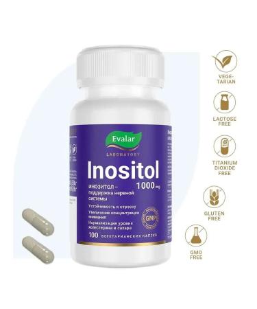 Evalar Inositol 1000 mg Inositol 100 capsules