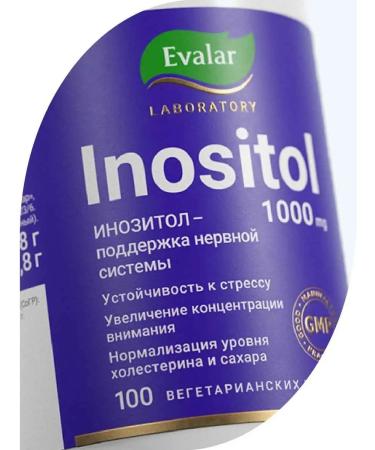 Evalar Inositol 1000 mg Inositol 100 capsules - Buy Online on GoSupps.com
