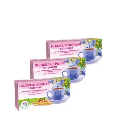 Herbalist Gordeev MV Pancreatic tea drink healthy 3 pcs 20 F p - Buy Online on GoSupps.com