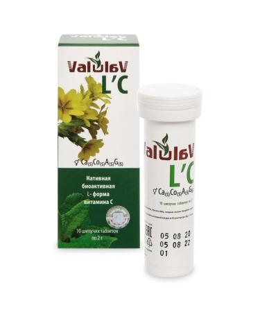 Sashera Vitamin C in the sparkling tablets "Valulav L'C" 10x2 g - Buy Online on GoSupps.com