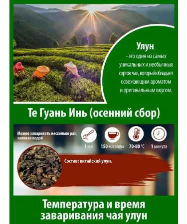 Gutenberg Green Tea thwan yin autumn gathering 500 g Chinese oolun - Buy Online on GoSupps.com