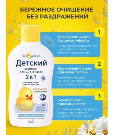 My duckling Shampoo Children's shower gel 2v 1 from birth set 2pcs - Buy Online on GoSupps.com