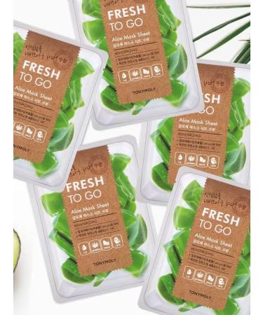 Tony Moly Facial masks with aloe Core Korean set 5 pcs - Buy Online on GoSupps.com