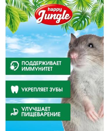 HAPPY JUNGLE Feed for decorative rats 400 g for rodents - Buy Online on GoSupps.com