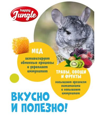 HAPPY JUNGLE A treat for large rodents of the stick 3 tastes - Buy Online on GoSupps.com