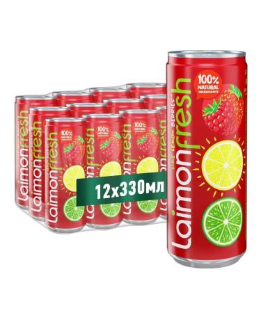 Laimon Fresh lemonade berries 0.33 l x 12 pcs. ban. Sleek