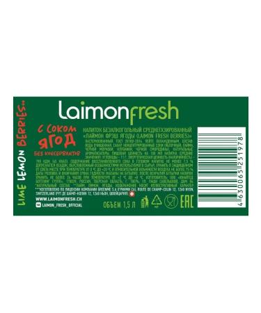 Laimon Lemonad Fresh Berries 1.5 l x 6 pcs - Buy Online on GoSupps.com
