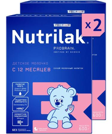 Children's milk Nutrilak Premium 3 from 12 months 600g 2pcs