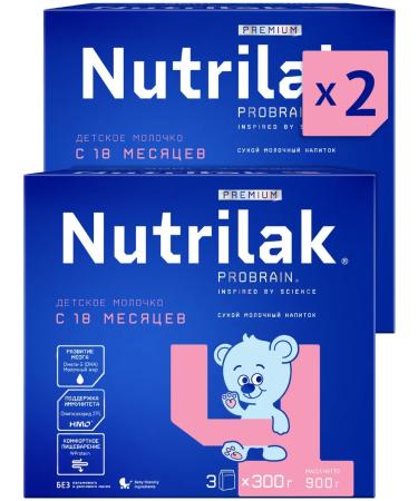 Children's milk Nutrilak Premium 4 from 18 m 900g 2pcs