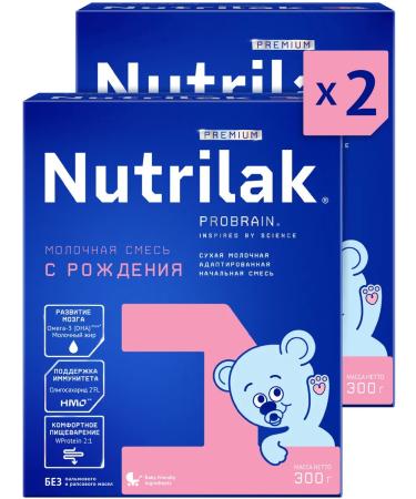 Mixture of children's dairy nutrilak premium 1 0-6 months 300g 2pcs