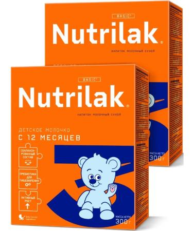 Children's milk nutrilak 3 from 12 months 300g 2pcs