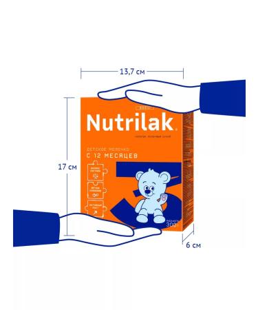 Children's milk nutrilak 3 from 12 months 300g 2pcs - Buy Online on GoSupps.com