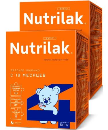 Children's milk Nutrilak 4 from 18 months 600g 2pcs