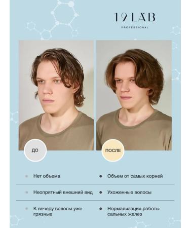 19Lab Hard shampoo for hair volume with mint and rosemary - Buy Online on GoSupps.com