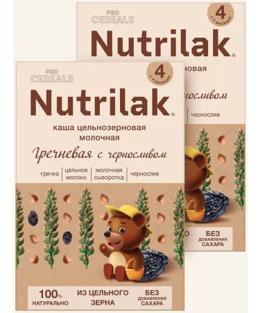 Nutrilak Porridge baby milk buckwheat prunes without sah 200g 2pcs