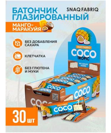 Snaq Fabriq Chocolate Baton Coco 40g Maracuya Mango 30 pcs