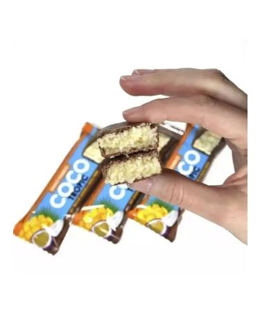 Snaq Fabriq Chocolate Baton Coco 40g Maracuya Mango 30 pcs - Buy Online on GoSupps.com