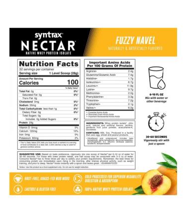 SYNTRAX District protein Nectar 907 g peach-Apelsin - Buy Online on GoSupps.com