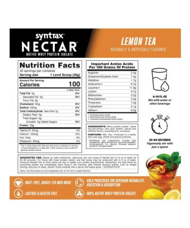 SYNTRAX Disolates without Nectar lactose for a set of mass 907 g - Buy Online on GoSupps.com