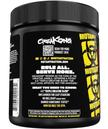 Mutant Creatine Creakong powder for muscle mass without taste 300 grams - Buy Online on GoSupps.com
