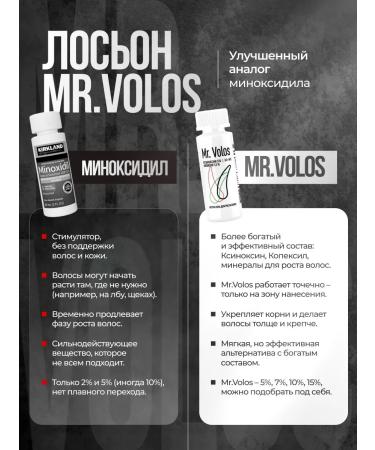 Mr Volos Hair and beard -growing product 5% 1 bottle - Buy Online on GoSupps.com