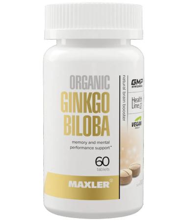 maxler Ginkgo bilobe for memory and brain 60 tablets - Buy Online on GoSupps.com