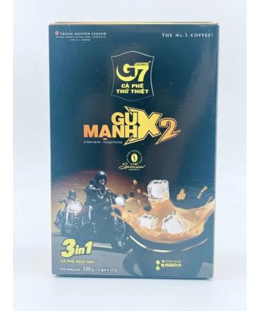 Vietnamese soluble coffee strong 3 in 1 Strong x2 - Buy Online on GoSupps.com