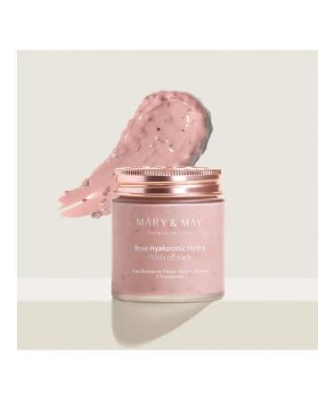 MARY&MAY Clay mask Rose Hyaluronic Hydra Clow Wash Off Pack - Buy Online on GoSupps.com