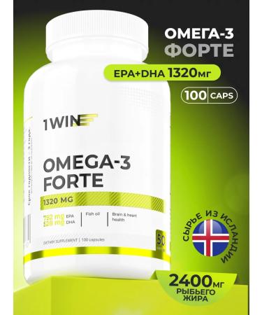 1WIN Omega 3 Fort 1320 mg 60% from wild fish