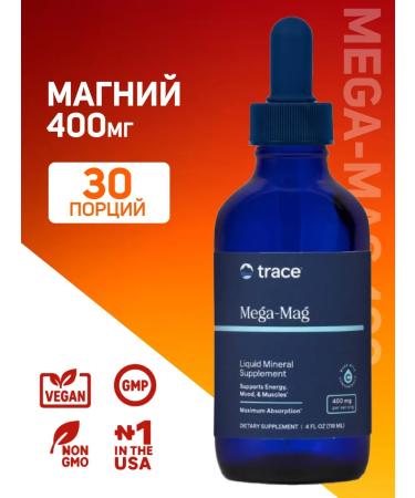 Trace Minerals Magnesium Mega-Mag 400 Mg 118 ML