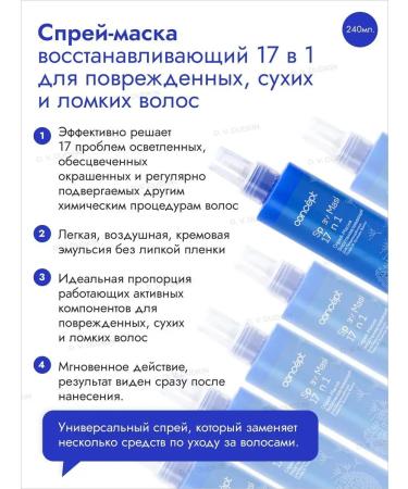 concept Silver shampoo Anti-yellow and spray mask 17 in 1 - Buy Online on GoSupps.com