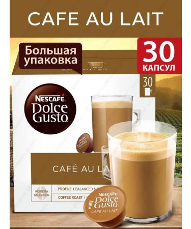 Nescafe Dolce Gusto Coffee in capsules Cafe au lait 30 pcs - Buy Online on GoSupps.com