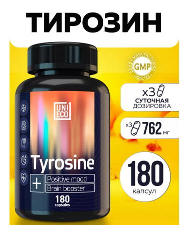 UNIECO Tyrosin Dad for mood from stress 180 capsules