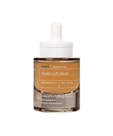Korres Facial serum with lifting effect and emergency black.
