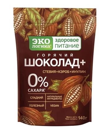 EcoLogic Cocoa + hot chocolate + 2 pcs 140 g - Buy Online on GoSupps.com